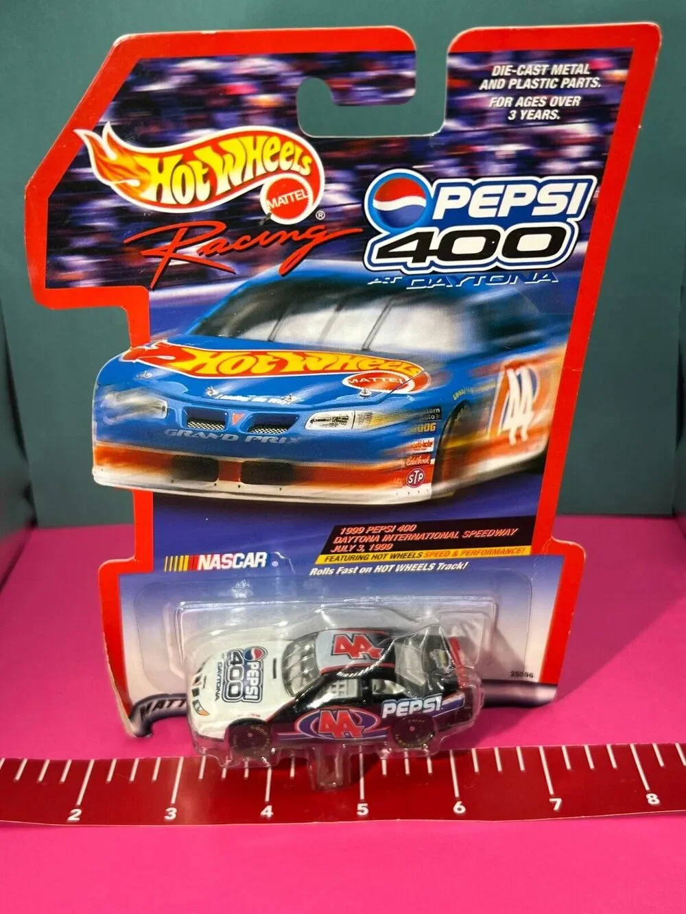 Hot Wheels DieCast Nascar Vtg 90's Pepsi 400 Circa 1999 #44 Kyle Petty Pontiac